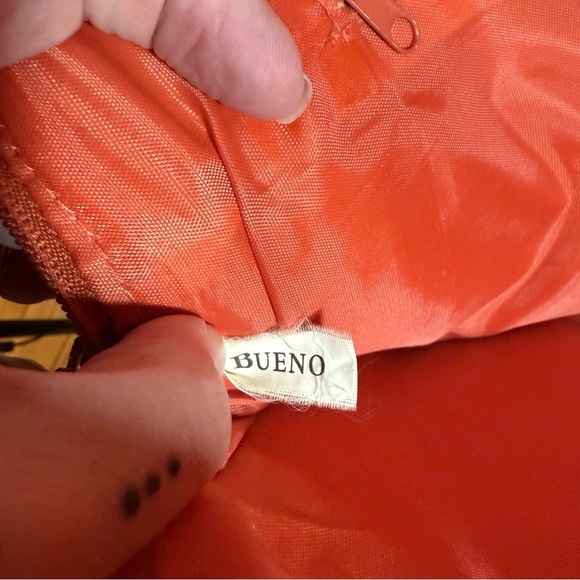 Bueno Orange Laptop Bag Faux Ostrich - Picture 9 of 12